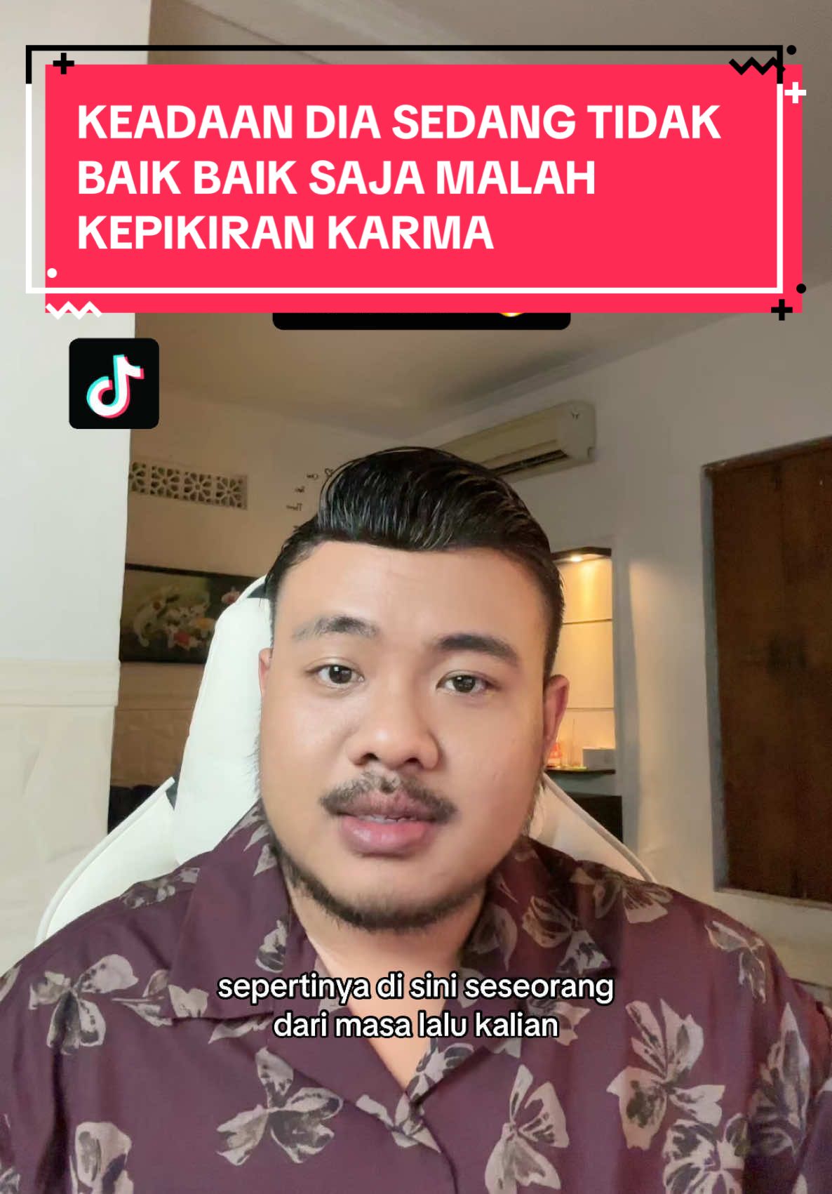 Dia kepikiran tentang karma dari perbuatan nya