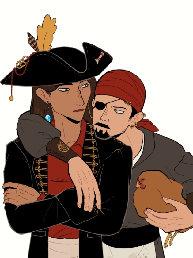 The chicken is so cute :) #animatic #pirate #lgbt #webtoon 