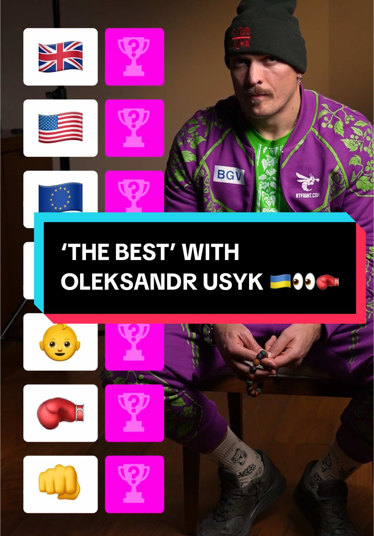 ‘The Best’ with Oleksandr Usyk 🇺🇦👀🥊 Wait for the last answer 🤣😂 #thebest #usykfury2 #furyusyk #breakdown #tysonfury #fury #thegypsyking #oleksandrusyk #usyk #usykaa #riyadhseason #boxing #boxing🥊 #boxingtok 