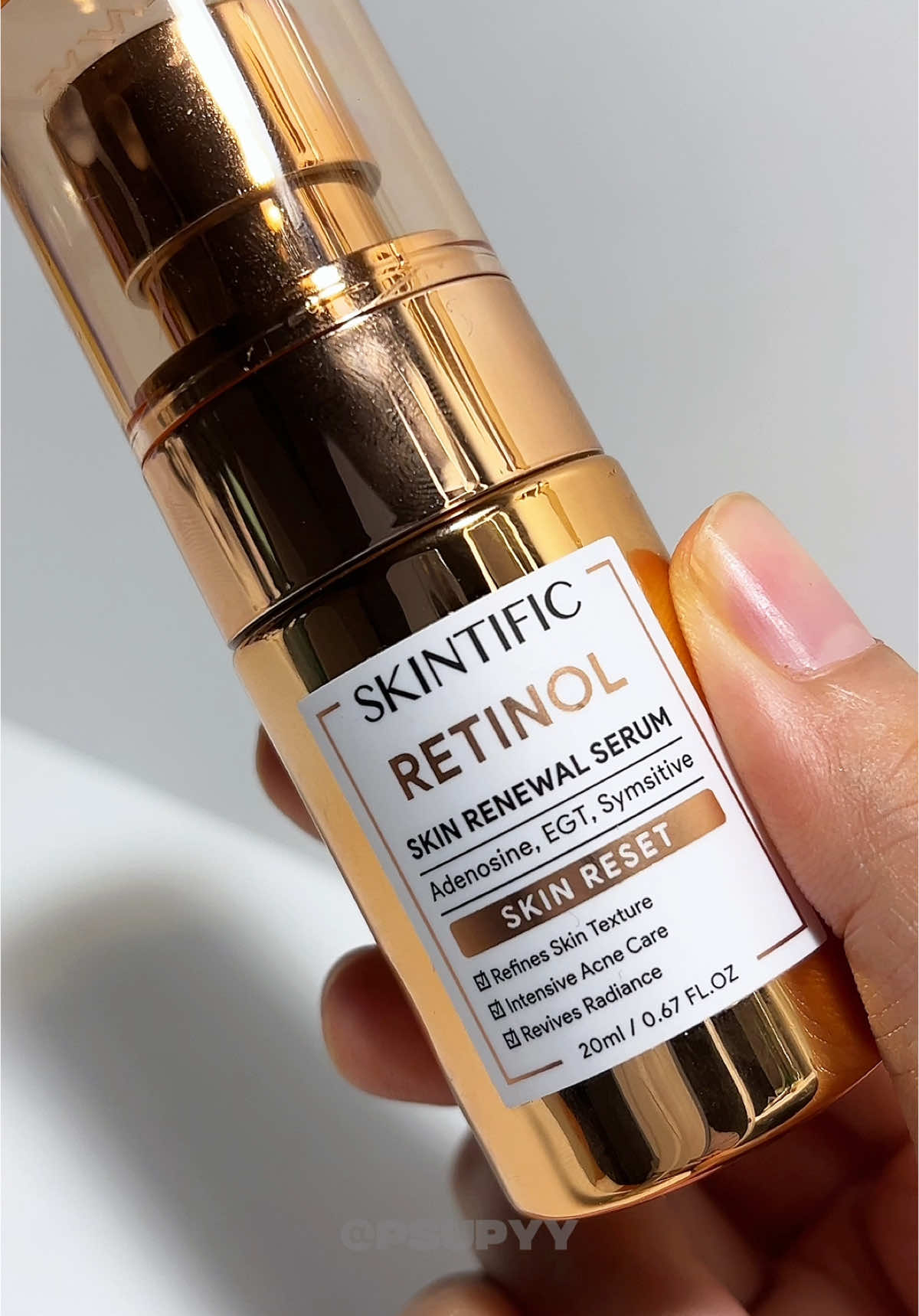 SKINTIFIC Retinol Skin Renewal Serum✨ Mengandung pure retinol 0.1%! Membantu meregenerasi kulit dan menghaluskan kulit😍😍 #skintific #skintificretinol #serumretinol 