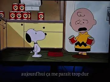 Aujourd'hui ça me paraît trop dur... #snoopy #animeedit #anime #citation 