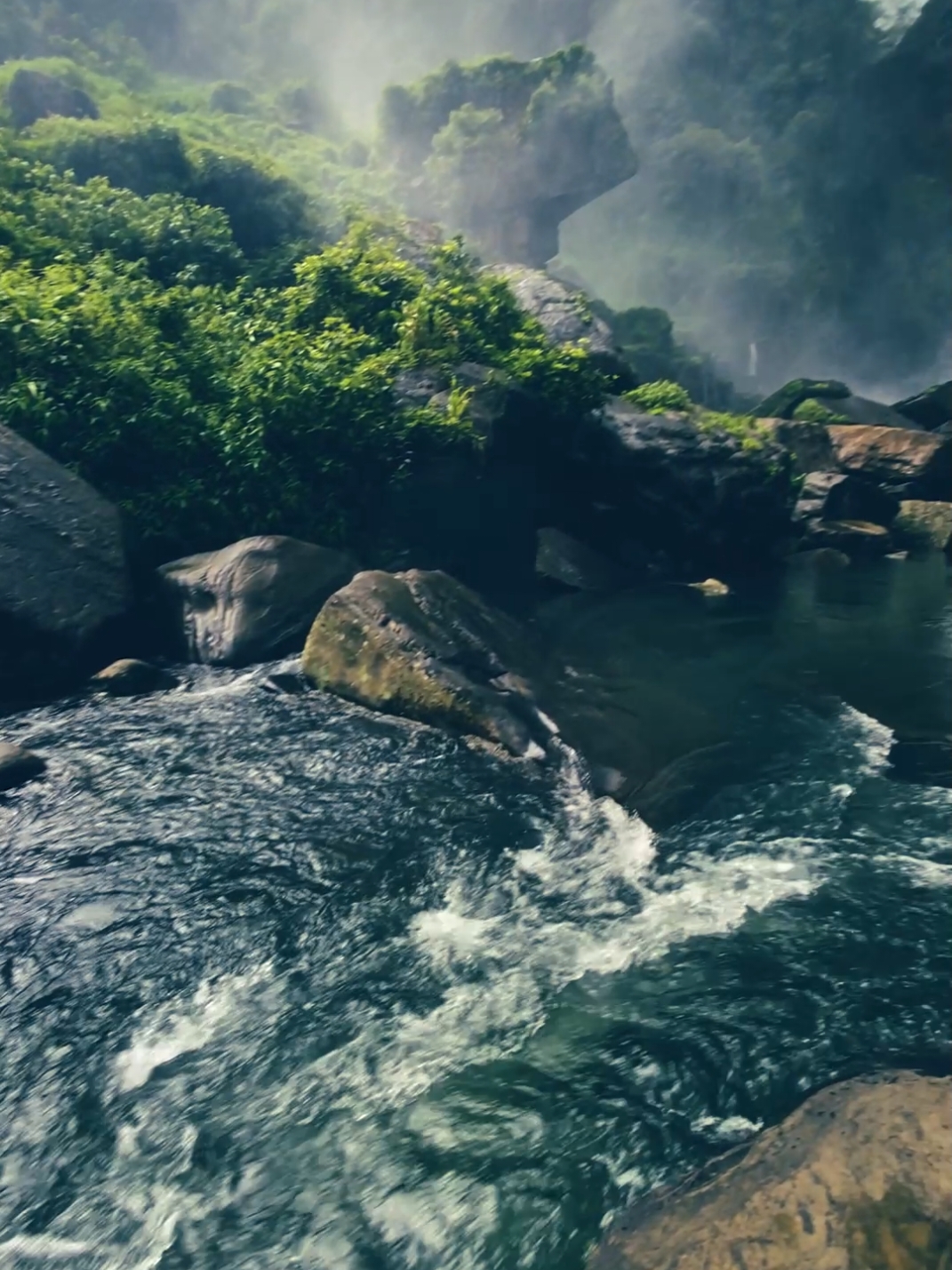 Calm down 💚🍃 #naturebeauty #waterfall #srilanka #foryoupage 