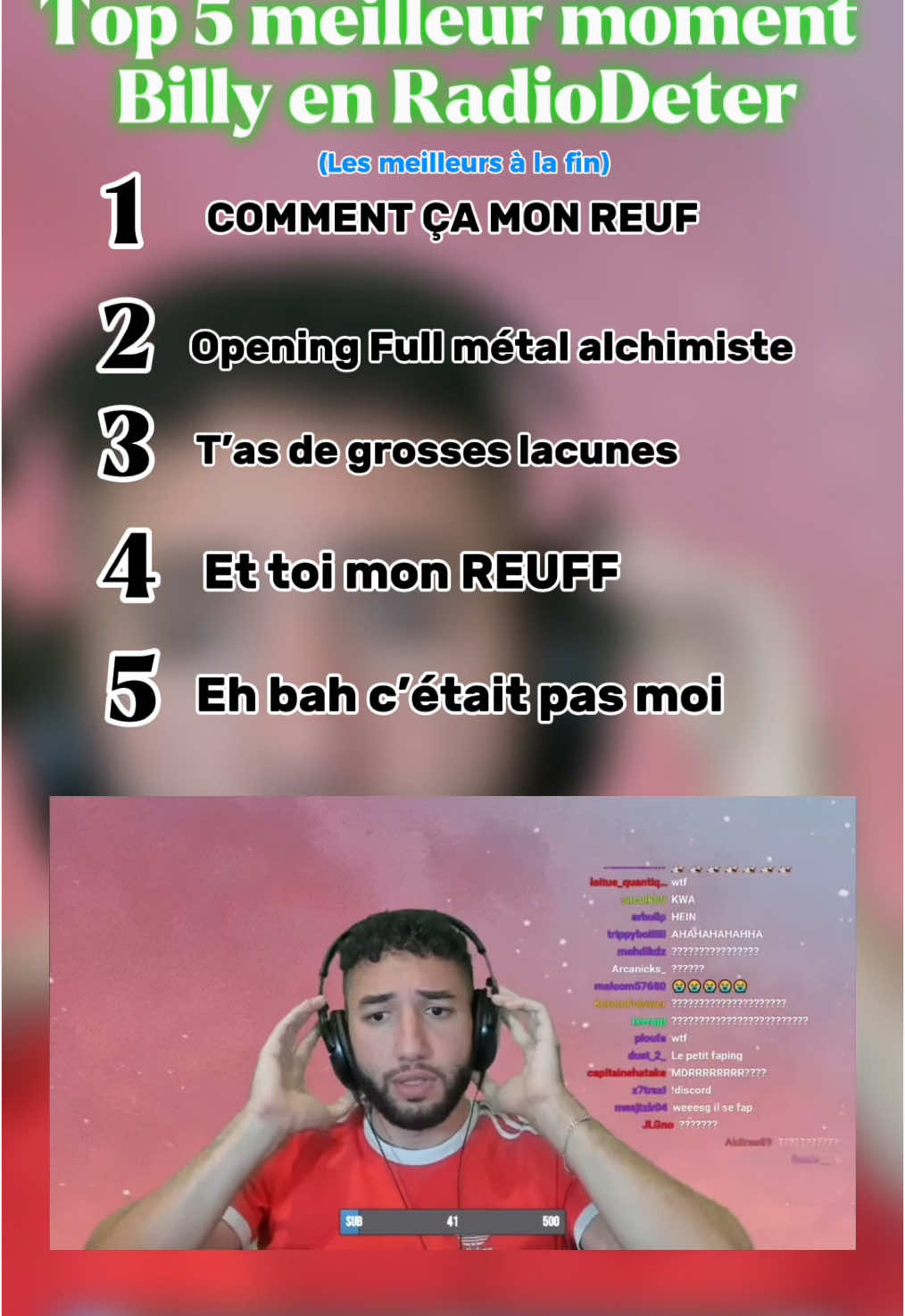 Le prime 🤣 #capcut #rebeudeter #billy #top5 