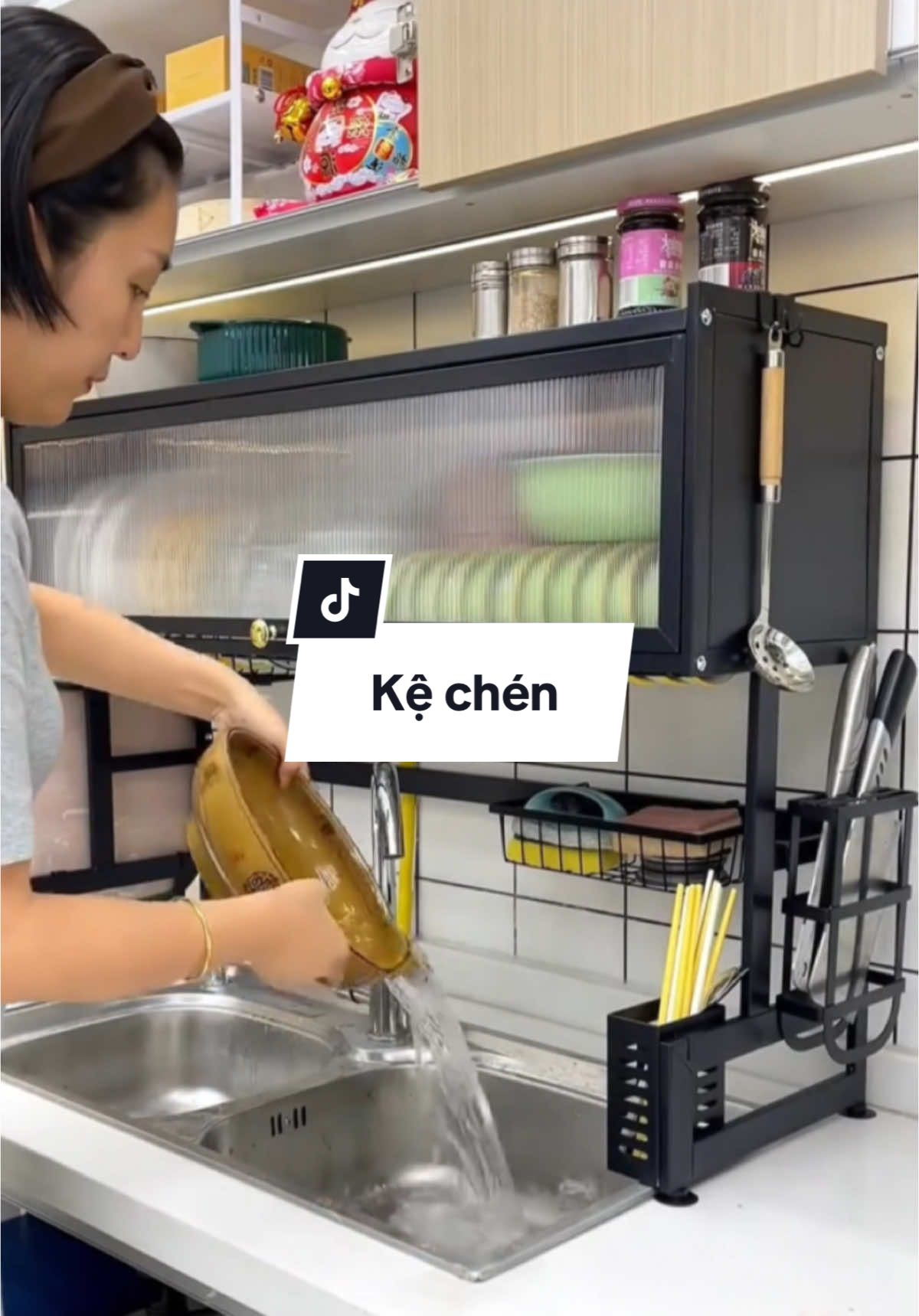 Kệ chén trên bồn rửa #ke #kechen #giadung #xuhuong 