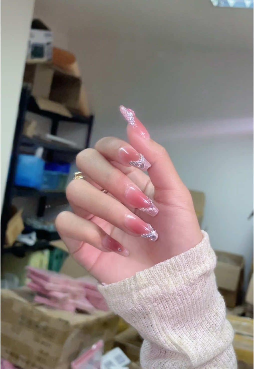 #เล็บเจลสวยๆ #ฟีดดดシ #พร้อมส่ง #nails #เล็บปลอมสําเร็จรูป 