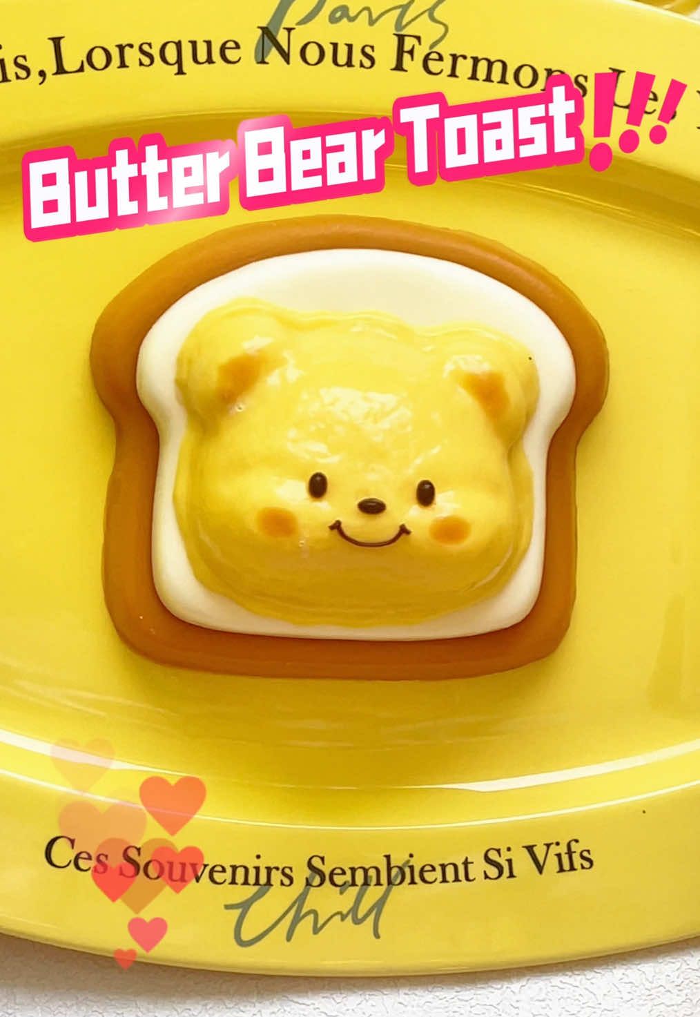 My breakfast Butter beat toast!!!! #tabasquishy #squishy #butterbear #toast #fyp 