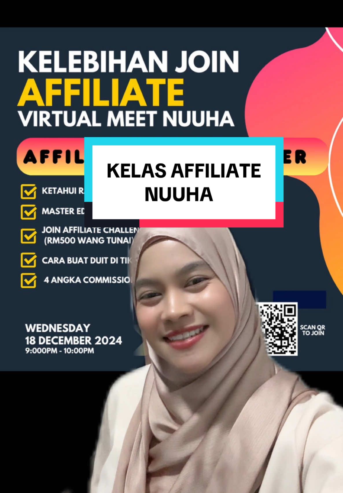 Cepat join kelas Affiliate Nuuha untuk dapat rewards RM500 🤩 #affiliate #affiliatemarketing #affiliatetiktok #sideincome #janaincome #financialtips 