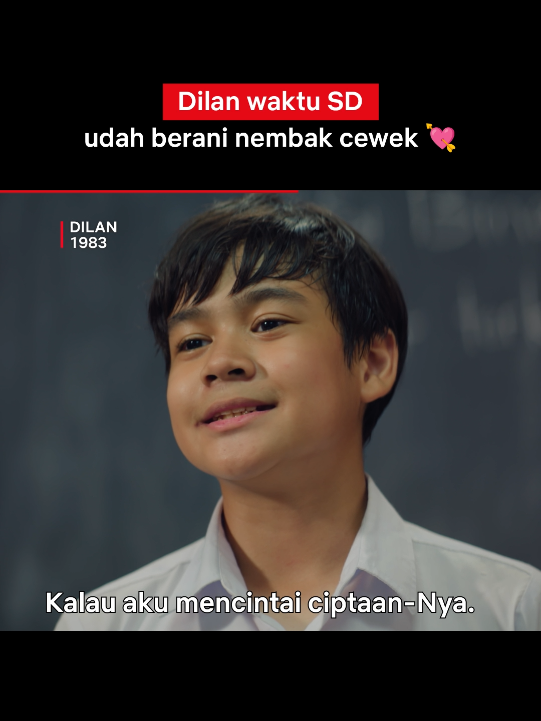 Dilan sebelum ngegombal “rindu itu berat” 😆 Film Dilan 1983 udah masuk #Netflix ! #Dilan1983 #MuhammadAdhiyat #MaleaEmma #FilmIndonesia