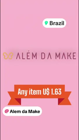 🌟 Discover the Best Beauty Deals 🌟 💄✨ Welcome to the ultimate beauty and cosmetics store where EVERYTHING is just R$1.63! 🎉 From skincare essentials to makeup must-haves, they got a HUGE variety to keep you glowing. 💅💕 📍 Located in Campinas-SP - Brazil , this is your one-stop shop for unbeatable prices and endless beauty finds. Don’t miss out! 🛍️🔥 @Alem da Make  #BeautyOnABudget #CampinasBeautyDeals #MakeupUnder2Reais #CosmeticsLovers #SkincareGoals #AffordableBeauty 💋✨