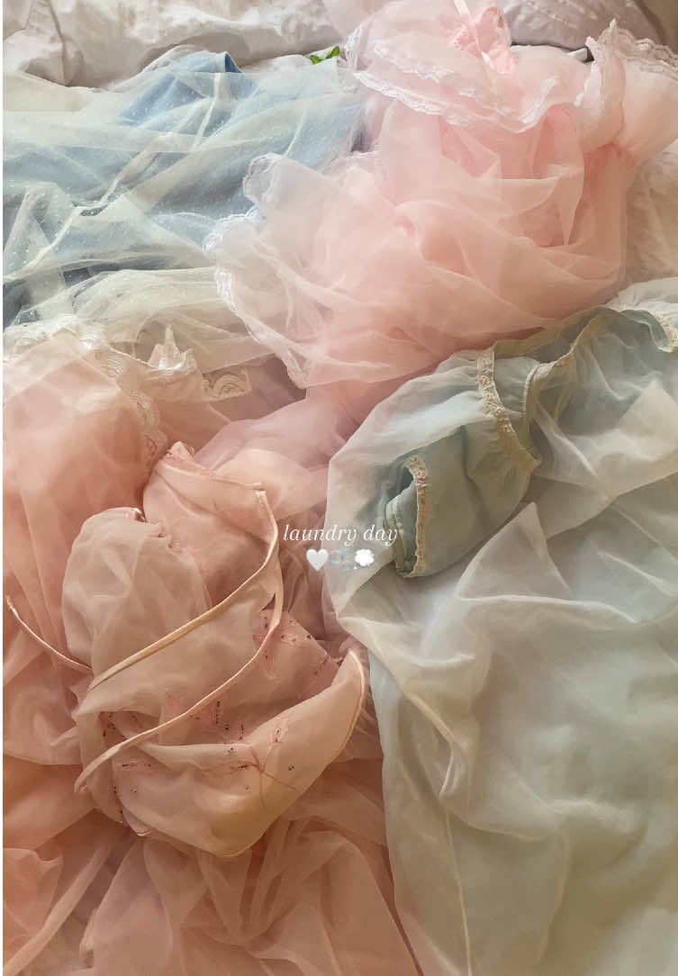 terrified to put them in a washing machine so washing by hand it is, always —— 🤍 #girlblogger #vintagestyle #vintage #coquette #peignoir #antique #babydoll #whimsical #60sstyle #sofiacoppola 