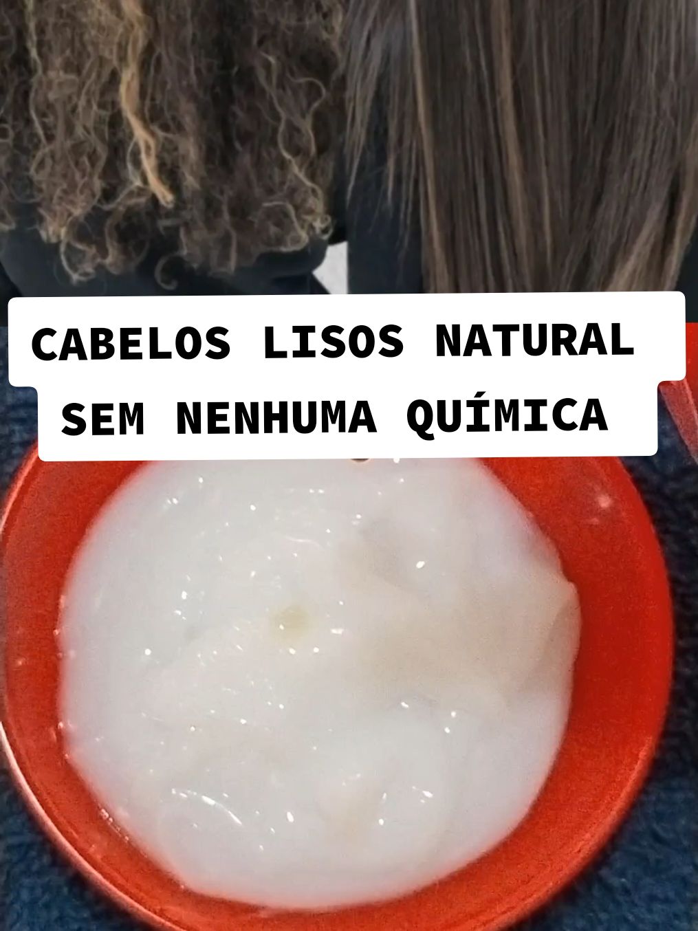 Cabelos lisos natural sem nenhuma química 