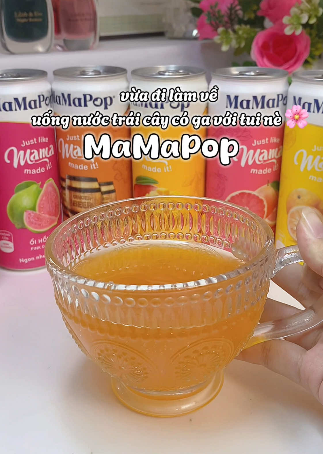 uống nước có ga chung với tui nè mấy bà #mamapop #kombucha #tieuha27 #salevuichotnam #nuocuongmamapop 