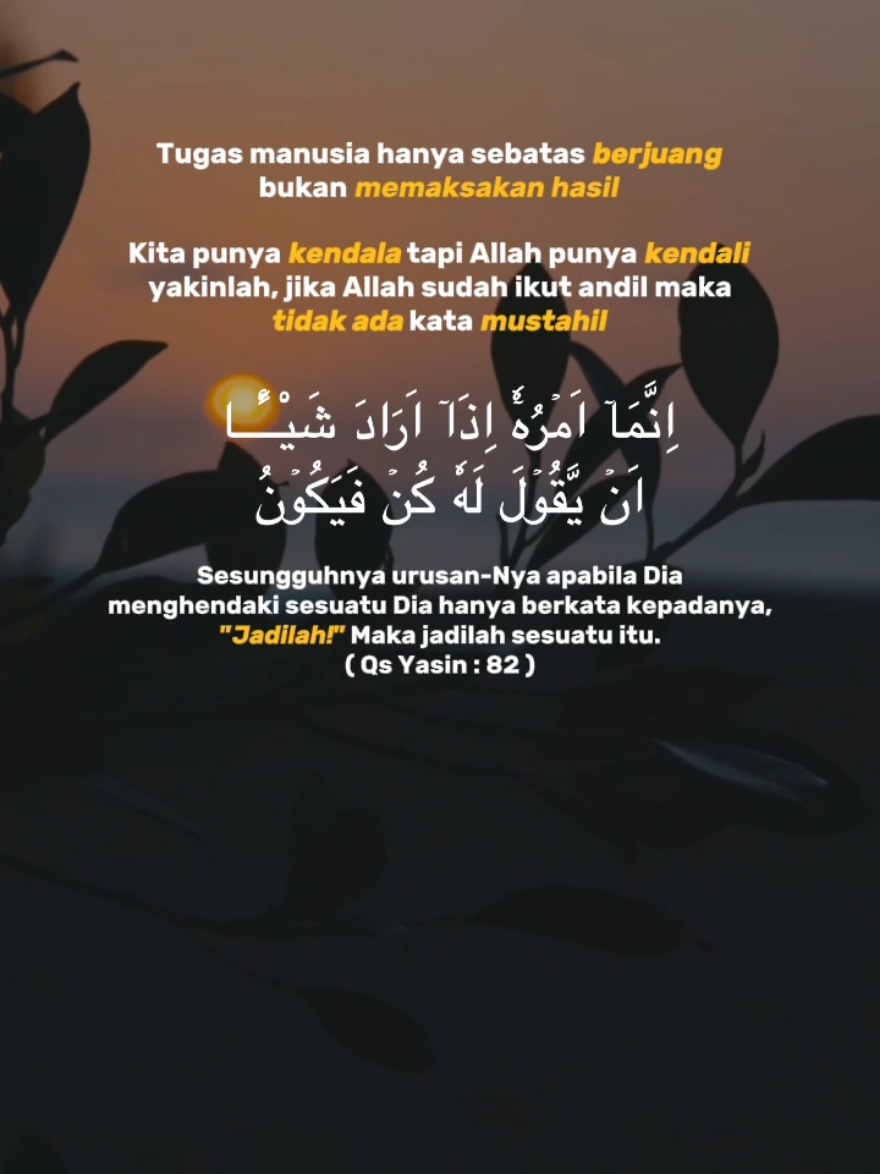 Tak ada yang tak mungkin bagi Allah... #quotesislami #katakatabijak #quotealquran #katakatamutiara #quotes #quote #katakatamotivasi #katabijak #quotesislam 