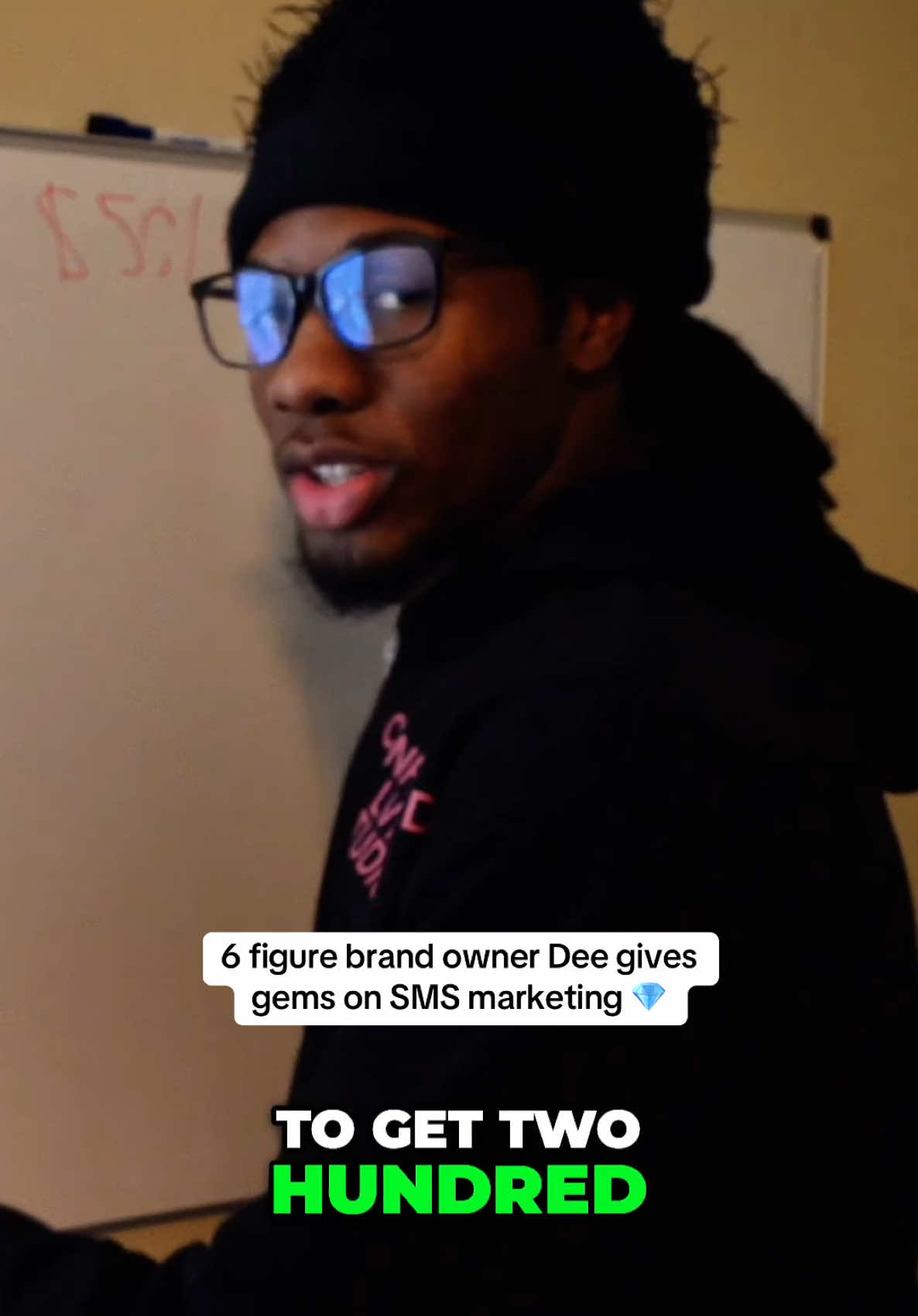 Dee gives gems on SMS marketing 💎 #fyp #viral #clothingbrand #clothingbrandtips #clothingbrandowner #entrepreneur #teenentrepreneur #mindofdee 