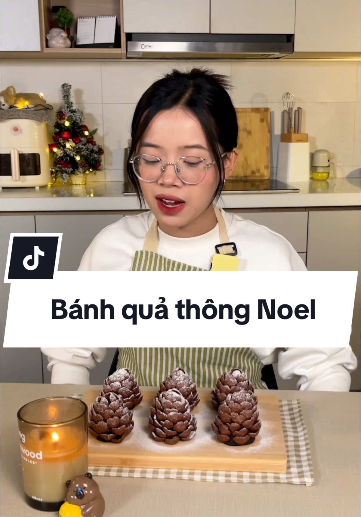 vào bếp làm bánh quả thông đón Noel thui cả nhà ơi 😋 #elyitclean 