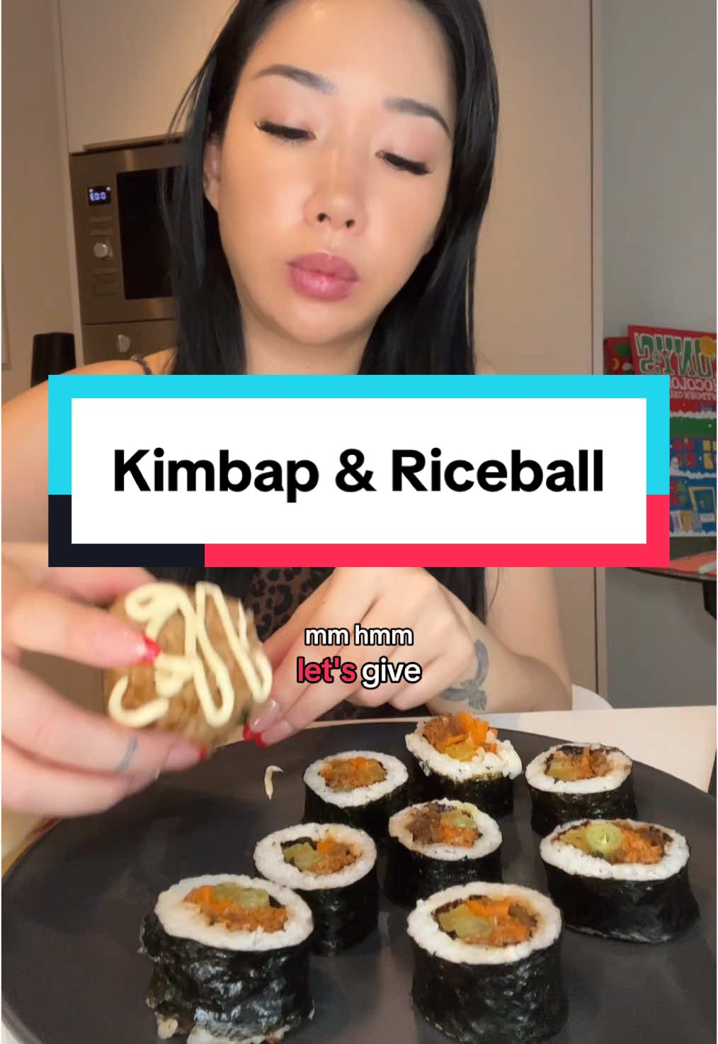 Lunch Time ❤️❤️ #eatwithgg #ggflavour #mukbang #koreanfood #kimbap #riceball #asianfood #eatwithme 