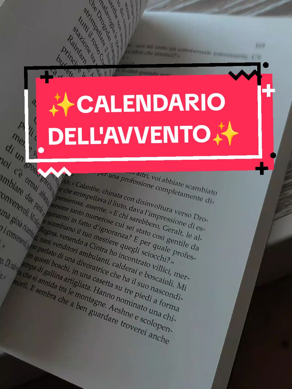 Giono 18 ✨Calendario dell'avvento✨ #bookworm #BookTok #libriperlinverno #calendariodellavvento #libripernatale #booktokitalia #booktoker #unlibroalgiorno #thewitcher #thewitcherbooks #andrzejsapkowski #andrzejsapkowskibooks #geraltofrivia #geralt #cirillaofcintra #cirilla #yennefer 