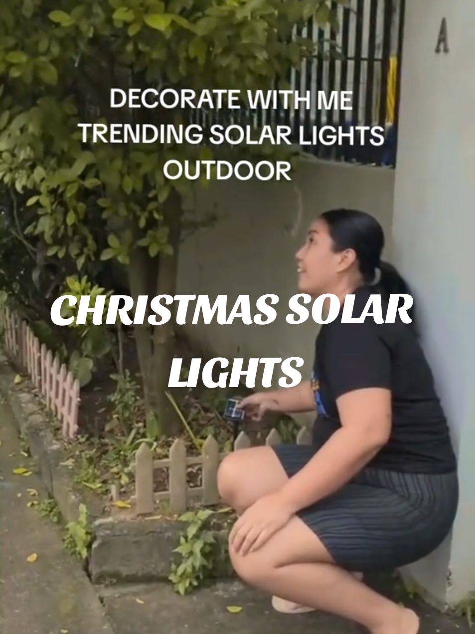 SOLAR CHRISTMAS LIGHTS OUTDOOR  #christmaslights #solarchristmaslights #christmasdecor #christmasdecoration #solarlights #fyp 