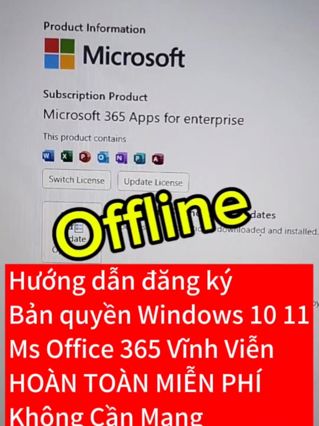 Hướng dẫn đăng ký  Bản quyền #Windows10 11 Ms #Office 365 Vĩnh Viễn HOÀN TOÀN MIỄN PHÍ  Không Cần Mạng #vitinhminhkhang #viralvideo #xuhuong #mayingiare 