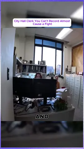 City Hall Clerk You Can't Record Almost Cause a Fight #police #copsoftiktok #audit #policeofficer #1stamendment #law #cops #1st