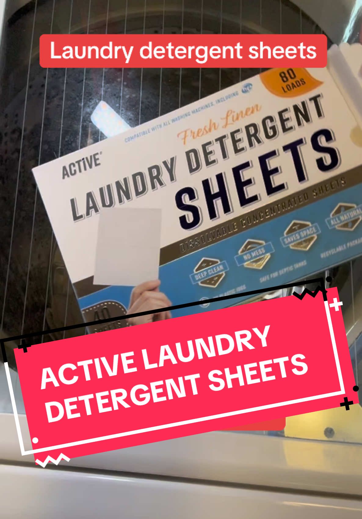 #creatorsearchinsights The best laundry tip and hack. @USEACTIVE #laundrytips #laundryhacks #laundryhack #allnaturalproducts #detergentsheets #laundrysheets #laundrydetergent #tiktokshopfinds #ecofriendly 