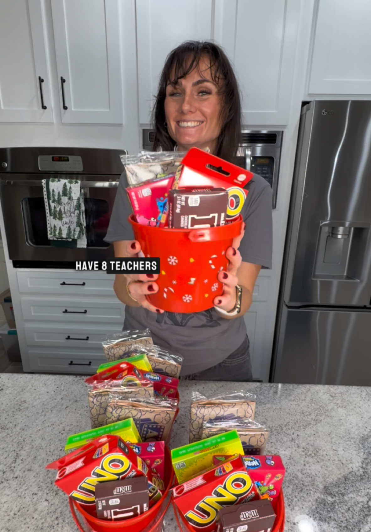 Teacher Gifts Under $20: Family Game Night. 🍿 this basket cost $15 and everything was purchased from walmart, except the containers which are linked on my Amazon