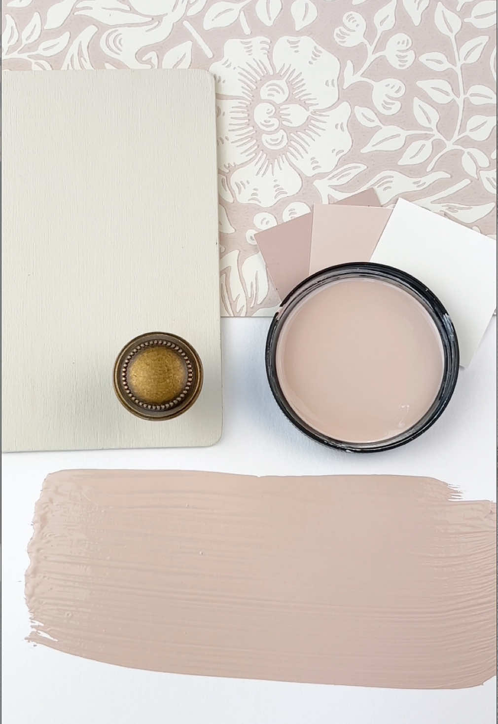 Monticello Rose by Benjamin Moore is a timeless shade that blends warm rose tones with a touch of earthy sophistication.  The warm undertones make it versatile, pairing beautifully with natural wood, creamy whites, or even brass accents for a touch of vintage charm. ✨ Would you like a link to the wallpaper, swatches, cabinet color, or hardware?  See Design Boards in profile.  ♥️Follow Simplee DIY for more paint and decor inspo. #benjaminmoore #benjaminmoorepaint #benjaminmoorepaints #paintcolors #paintcolor #interiorpaint #interiorpainting #wallpaint #wallpainting #wallpaper #wallpapersamples #wallpapersticker