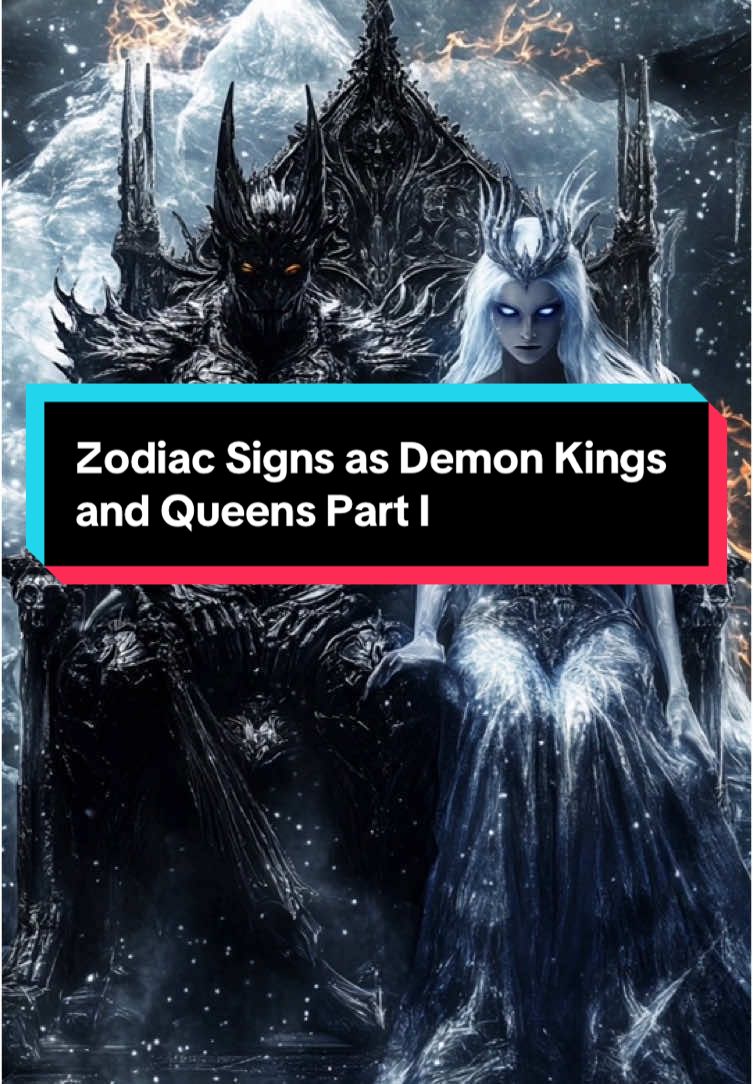 Zodiac signs as demon kings and queens part I. #zodiacsigns #horoscope #zodiac #ai #midjourney #demons #kings #queens #growmyaccount #fyp 