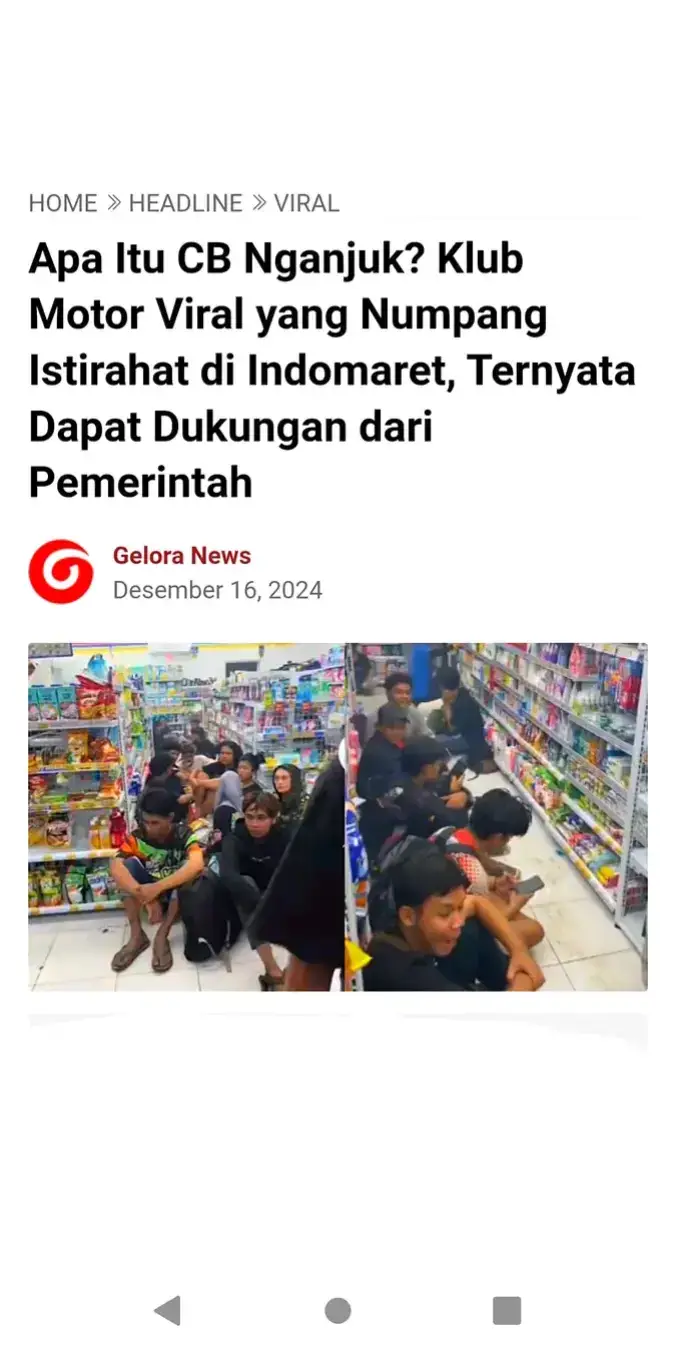 Kelakuan anak motor CB icikiwir, Indomaret berasa kayak milik embahnya sendiri. Bebas ngerokok, rebahan, nongkrong, dan ngambilin jajan. Katanya pihak Indomaret mengalami kerugian sampai 4 juta rupiah dan harus ditanggung oleh para pegawainya. TKP : Nganjuk  #motorCB #Indomaret #gengmotor #jatim #icikiwir #CBnganjuk #jteam 