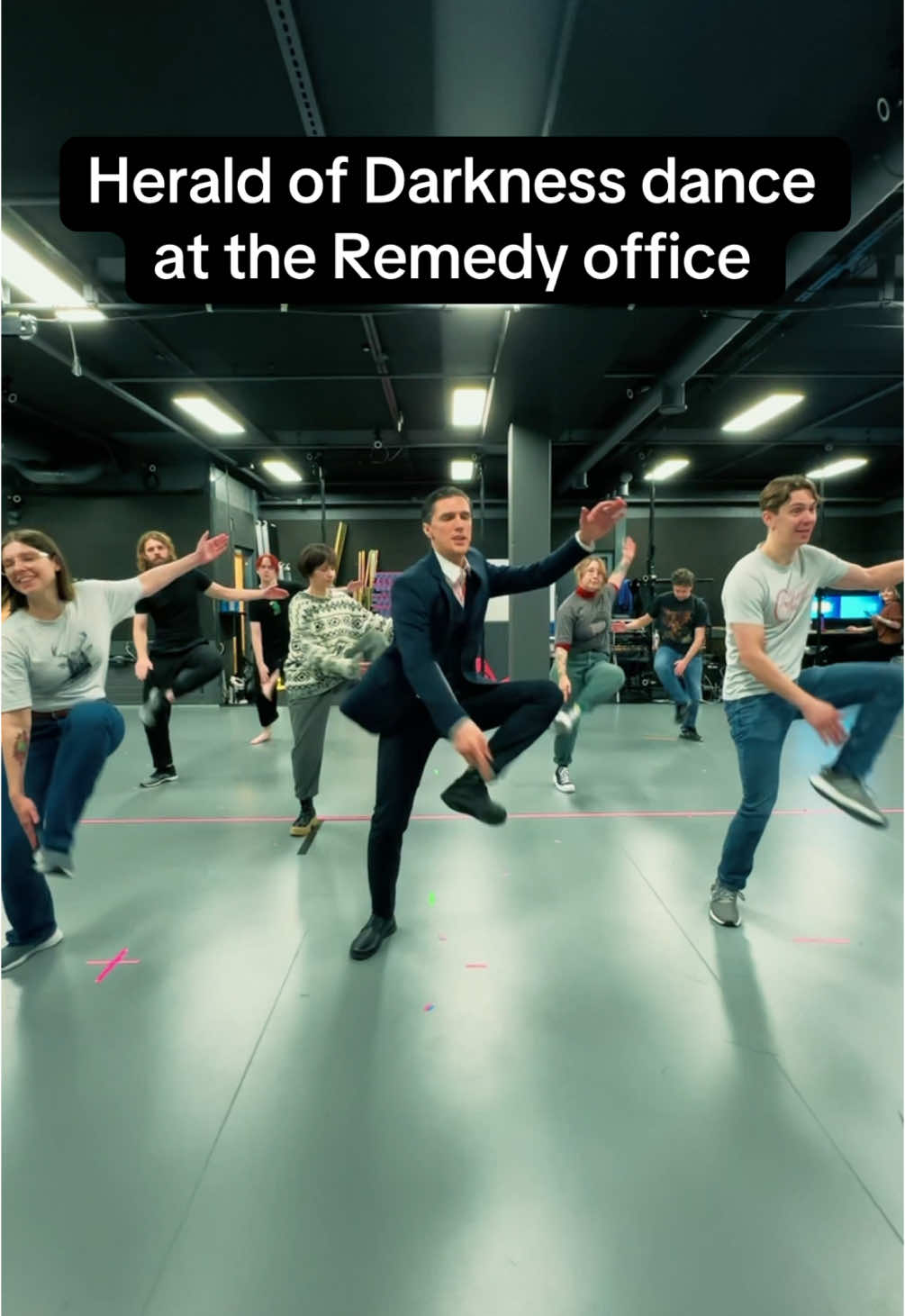 The weekly Herald of Darkness dance session at Remedy Entertainment (okay not really but wouldn't it be cool if we did that?) #gaming #alanwake2 #gamedeveloper #gamedev #dancechallenge 