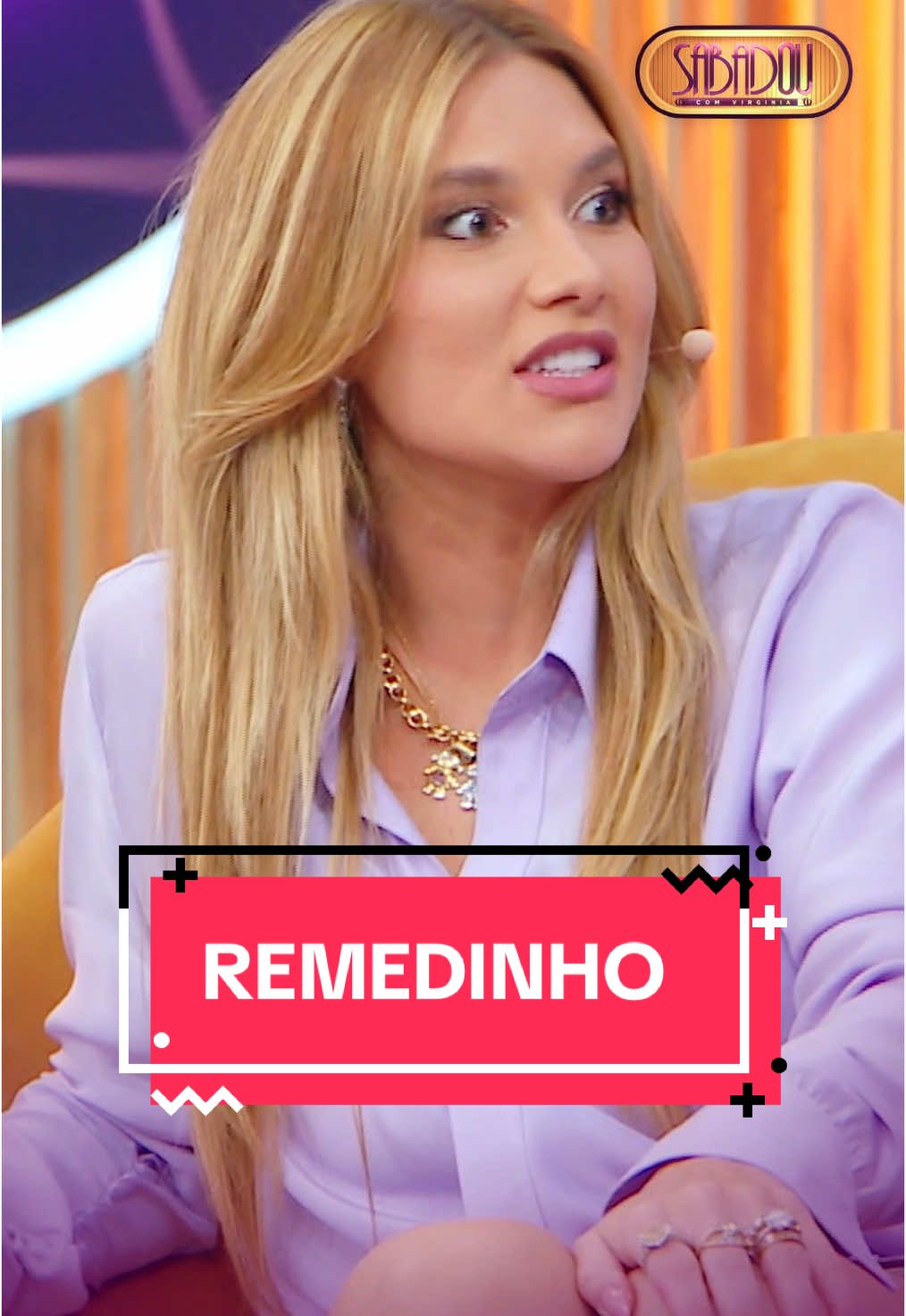 Se essa moda pega 💩 #sbt #sabadoucomvirginia #virginia #lucasguedez #renatakuerten #redetv