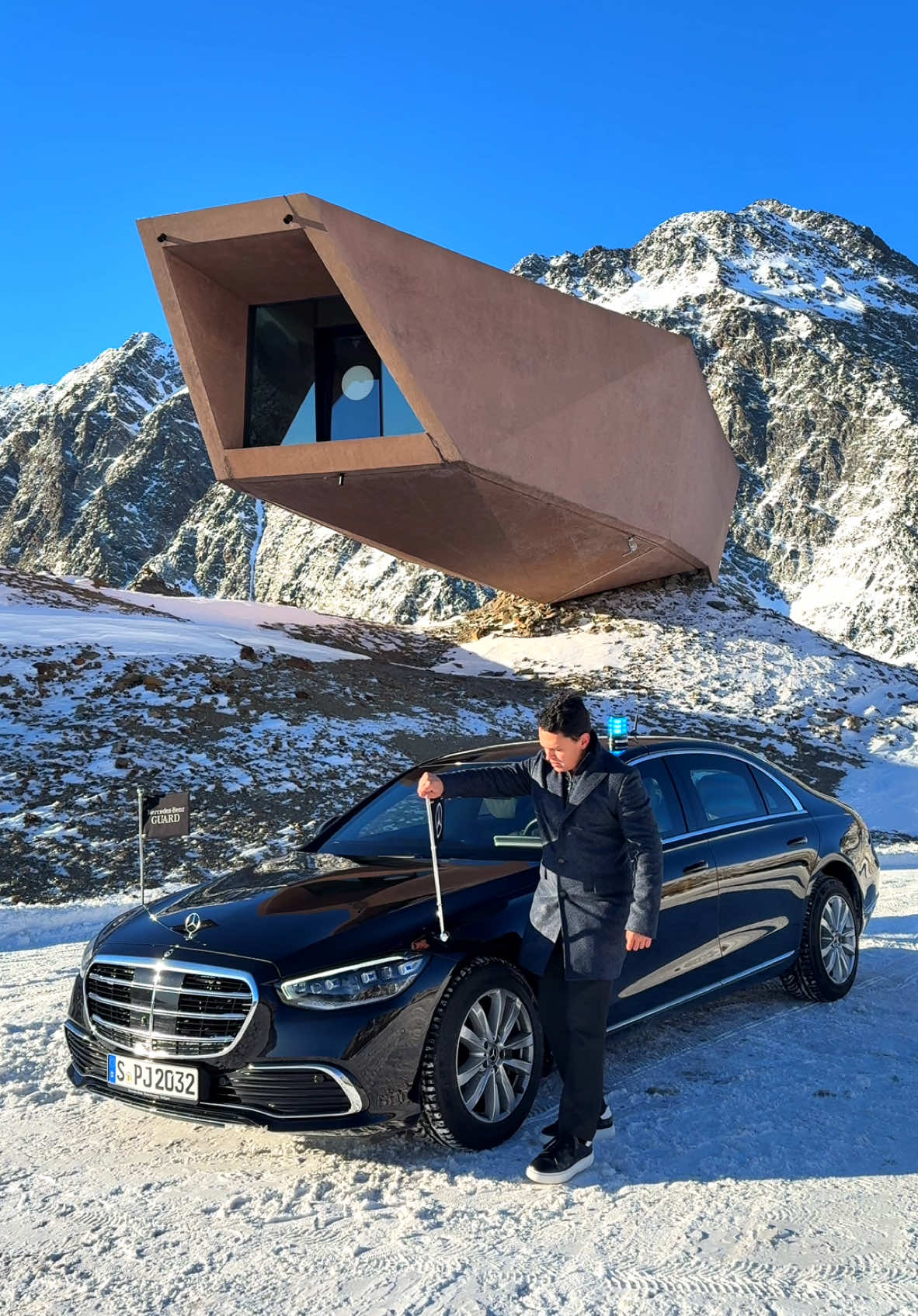 2025 Mercedes S-Class GUARD VR10 Protection in Snow 💎