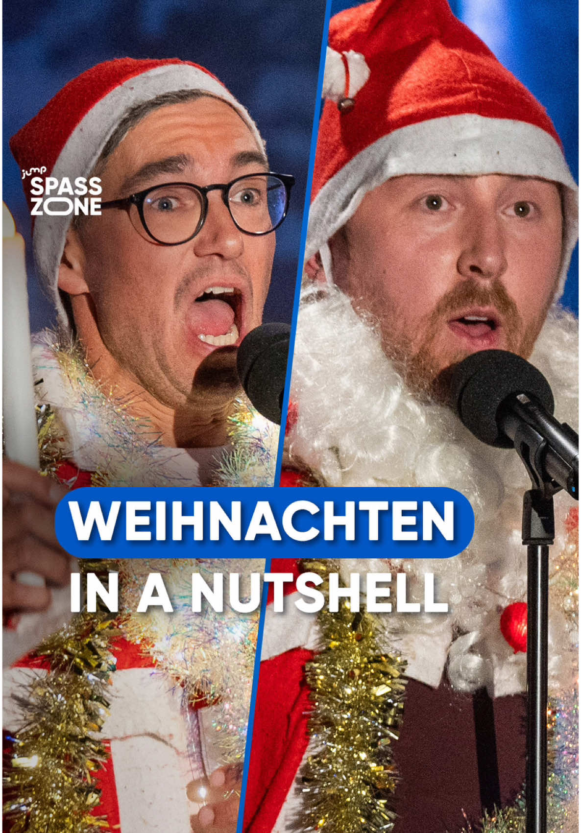 Lustig, lustig rieselt der #Schnee. Julius Fischer und Christian Meyer trällern ein Weihnachts-Mädläy bei Olafs Klub #comedy #weihnachten #weihnachtslieder #singen #allejahrewieder #komischerHumor #mdrspasszone #jumpspasszone