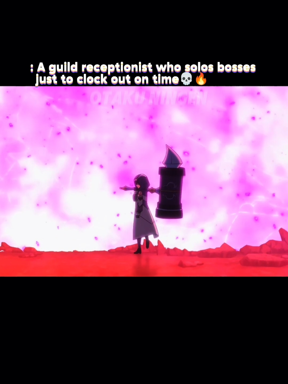 I May Be A Guild Receptionist, but I'll Solo Any Boss to Clock Out On Time #newanime #guildnouketsukejodesuga #imaybeaguildreceptionist #alinaclover #anime #fyp 