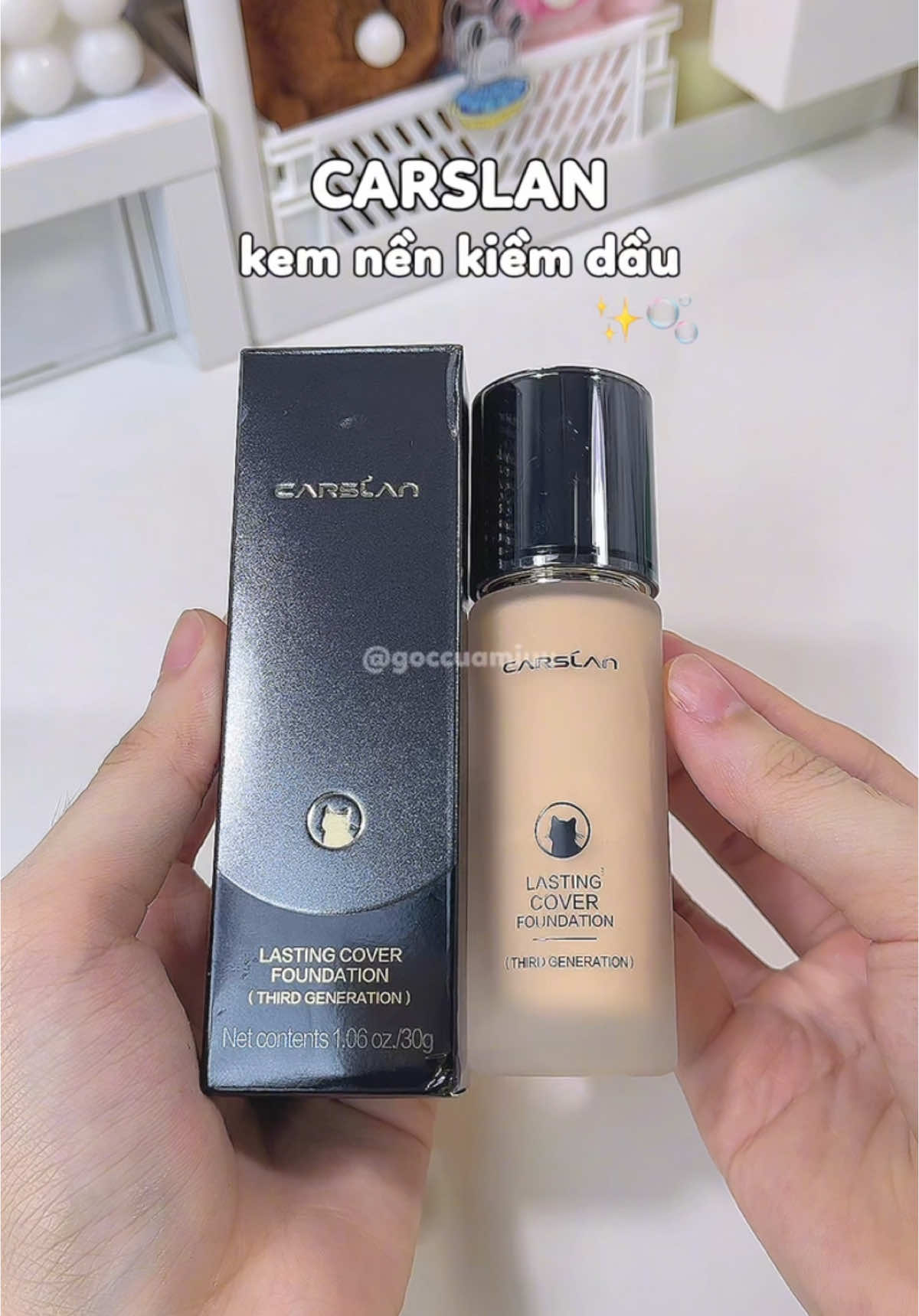 Kem nền nhà Carslan đúng chân ái lun é , mấy bà da dầu thử dùng đi nhe #reviewlamdep #goclamdep #goccuamiuu #kemnenmongnhe #kemnenkiemdau #kemnencarslan #carslan #kemnenlautroi #muataitiktok #xuhuong #makeuptutorial 