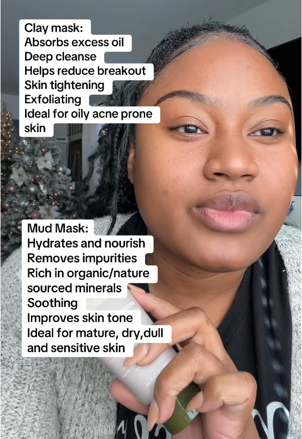 The viral mask that cardi b swears by is a mud mask not a clay mask although they have similar benefits, they are not the same! #creatorsearchinsights #viralmudmask @BRMUD_US 