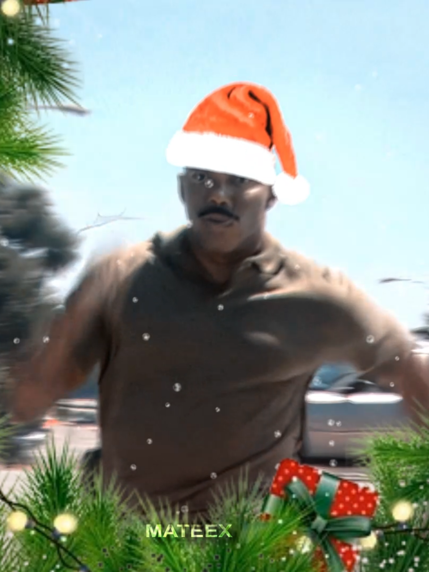 no way! sergeant santa // ib: @mcflymes.aep (also I'm sorry that the santa hat is so buggy, im really bad at tracking so I tried my best 🙏😭) #fyp #edit #adobeaftereffects #dexter #dextermorgan #christmas #hohoho #santa