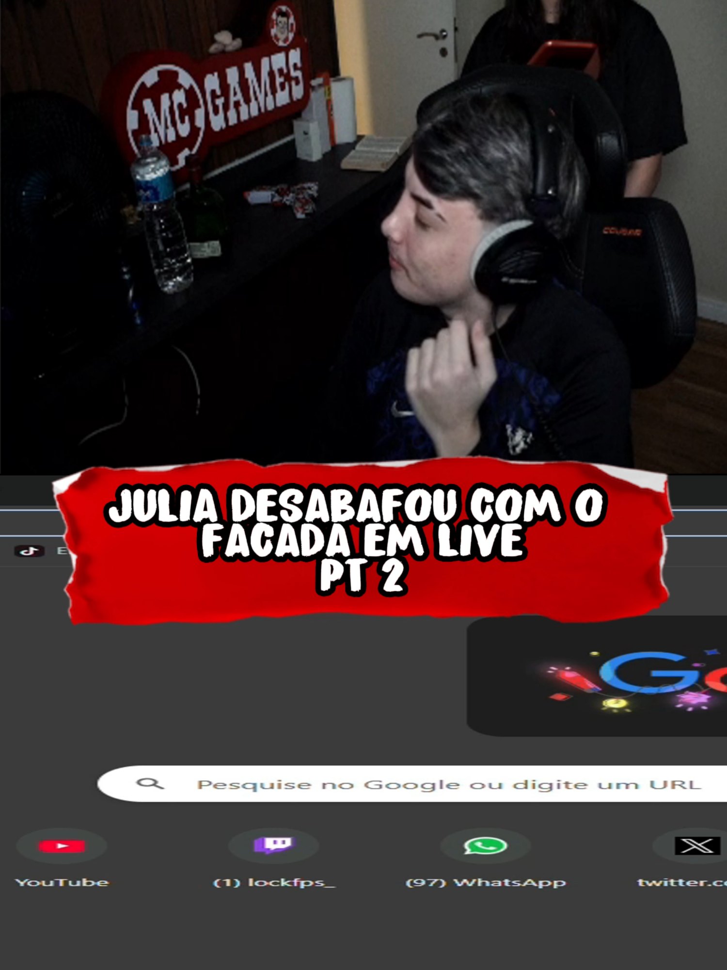 Julia desabafou com o Facada em live pt 2 @facadarp @juliaaemerick #facada #facadarp #facadarp_ #grota #grotarp #grotacpx #complexo #complexorp #complexogg #cpx #cpxrp #clipsdofacada #cortesdofacada #cortesdofacadalive #locking #lockfps #viral