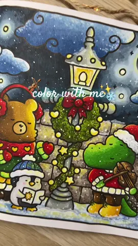 Christmas choir 🎻❄️✨ Book 📒 : @cocowyocoloring  Markers 🖍️ : @Ohuhuart  #coloring #coloringtherapy #coloriage #coloringbook #cozycoloring #christmascoloring #ohuhumarkers #amsrcoloring #colorwithme #cocowyo #cocowyocoloringbook 