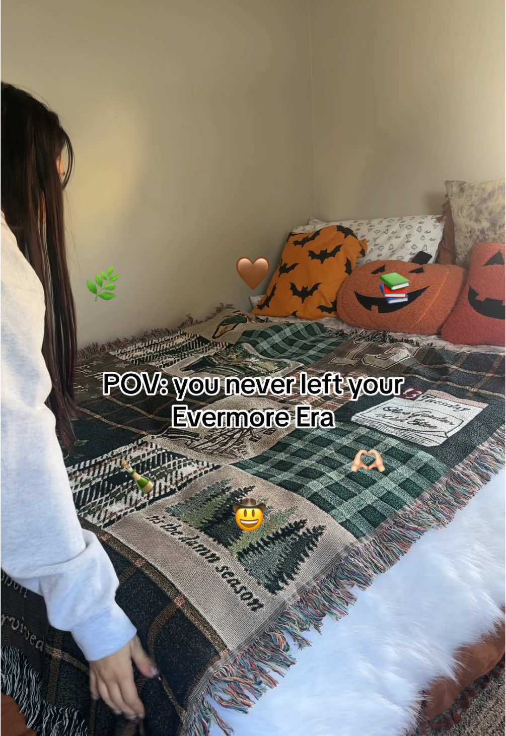 I love my Evermore Blanket so much! What Era do yoh think I’m doing next?! Shop✨ deecharmed.com #evermore #evermoretaylorswift #evermorealbum #evermoreera #cowboylikeme #champagneproblemsbridge #swiftiesoftiktok #swifttok 