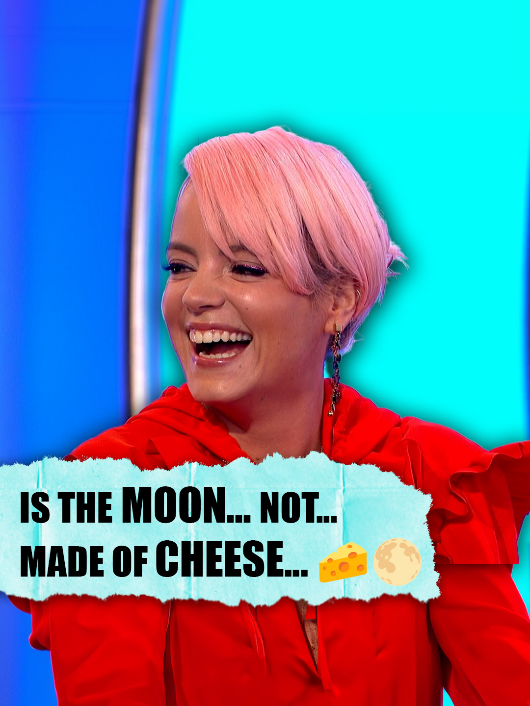 Oh for the moon to actually be made of cheese... 😓🧀🌕 #WILTY #LilyAllen #cheese #moon #funnyclip