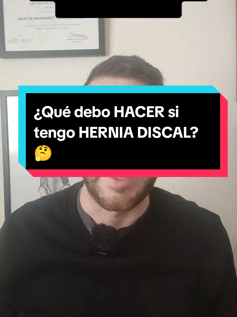 ¿Qué debo hacer si tengo HERNIA DISCAL? 🤔 Sígueme si quieres eliminar tu dolor lumbar y ciática sin operarte ✅ #lumbago #dolordeespalda #dolorlumbar #herniadiscal #herniadedisco #hernia #dolorcronico 