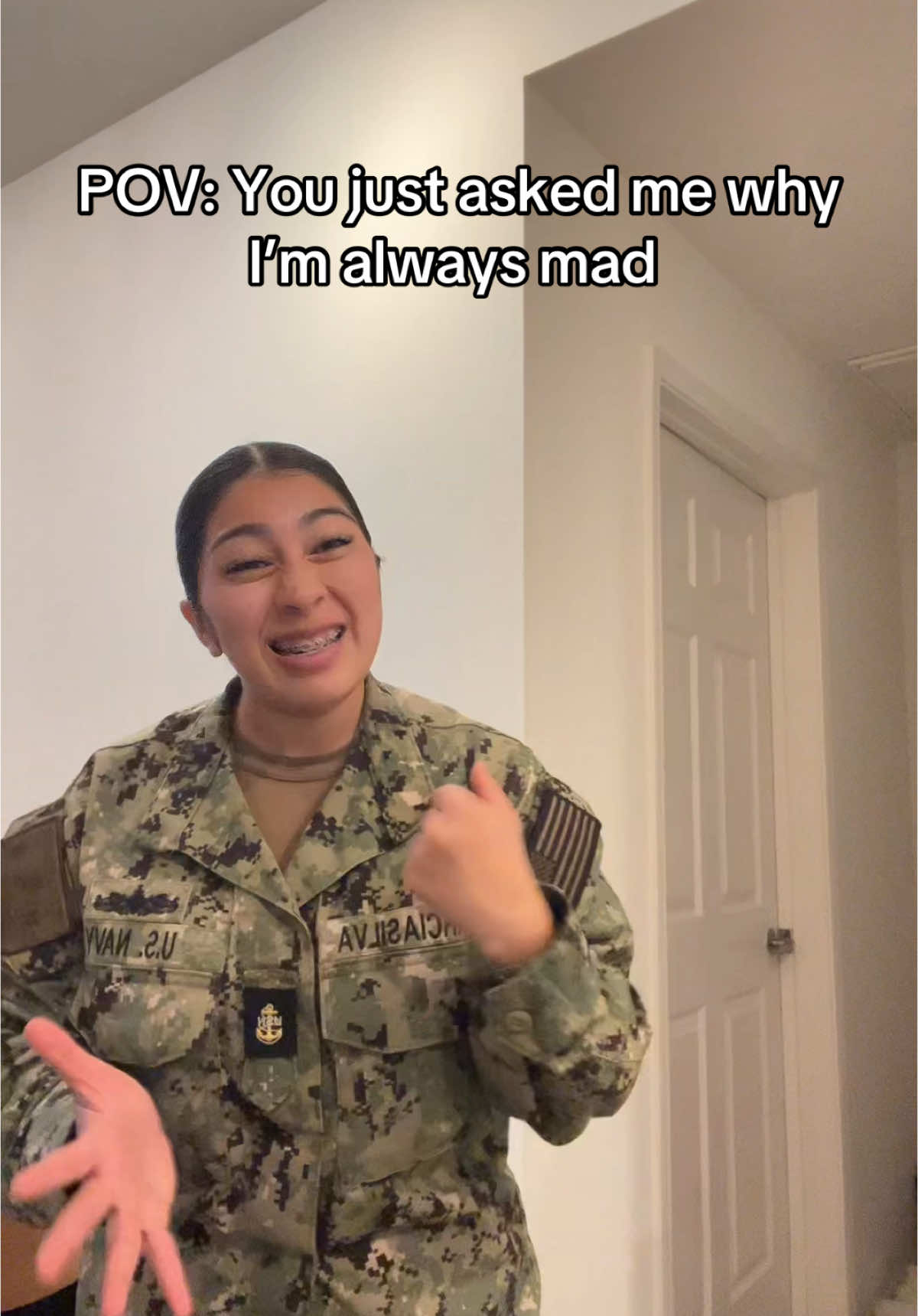 I swear it’s just an RBF 🤠😂 #CapCut #sandiego #MemeCut #fypage #miltok #womeninmilitary #navylife #militarylife #navychiefnavypride #latinostiktok #usnavy 