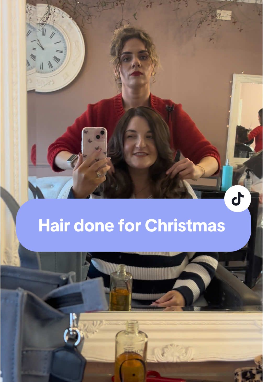 Getting my hair done for Christmas!  Light Balayage, a trim & a bouncy blow dry 🥰 #fyp #hairdresser #goingtothesalon #hairsalon #balyage #haircut #bouncyblowdry #christmas #fypviralシ #fypage #fypシ゚  @Eimear - magic hands 😏 @pimt&co - delicious hot chocolate & pear and almond pastry 🤤 