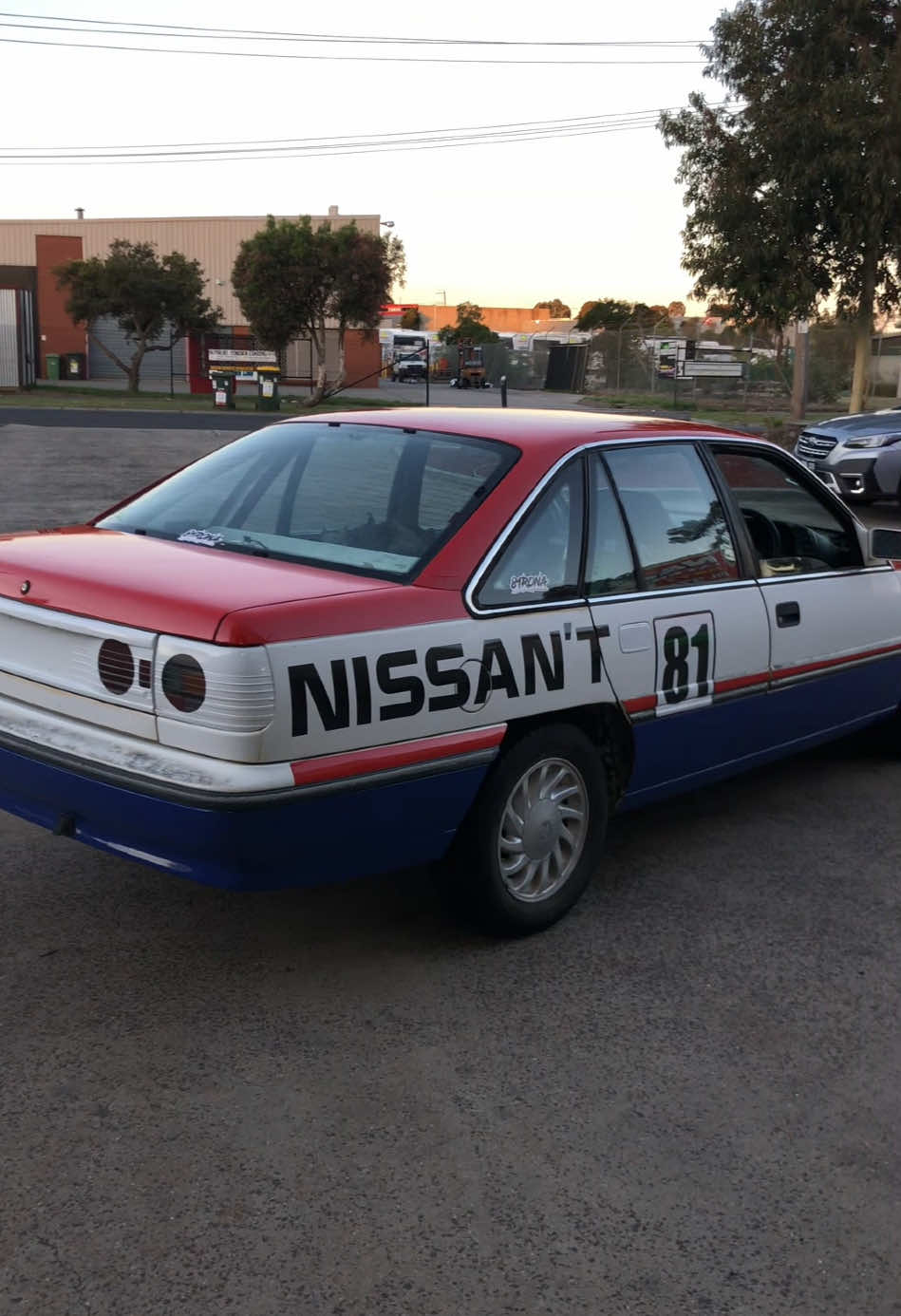 This is the NISSAN’T. A 1992 Holden VP Commodore that thinks its an #r32 #nissan #skyline #gtr  Big thanks to these guys for putting it together and making it all happen @Keep It Reet @Spotto @Rex H @itsmikelake 