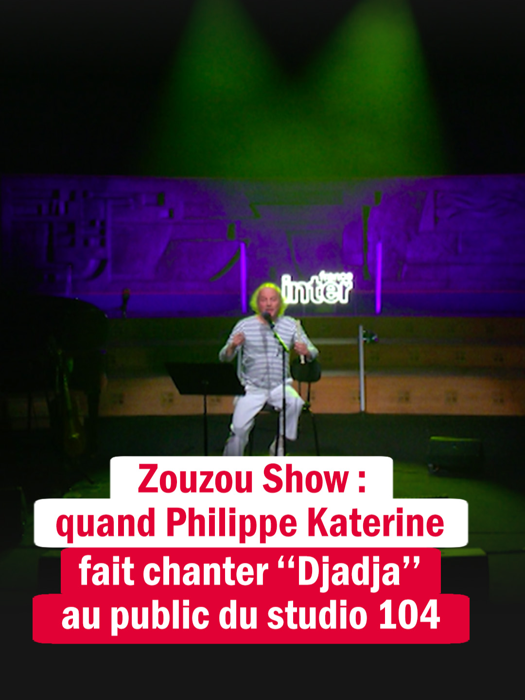 Pendant son Zouzou Show, @philippekaterineofficel est devenu l'espace d'un instant Philippe Nakamura. L'occasion pour le studio 104 de chanter 