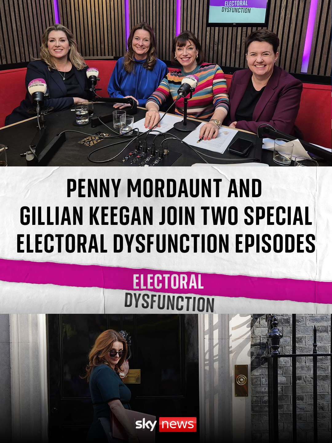 This Friday - behind the scenes of the #Conservatives’ last days in power #PennyMordaunt and #GillianKeegan join #ElectoralDysfunction’s #BethRigby, #HarrietHarman and #RuthDavidson for two episodes on what they think the Tories got wrong in #2024 General Election Listen wherever you get your podcasts 🎧