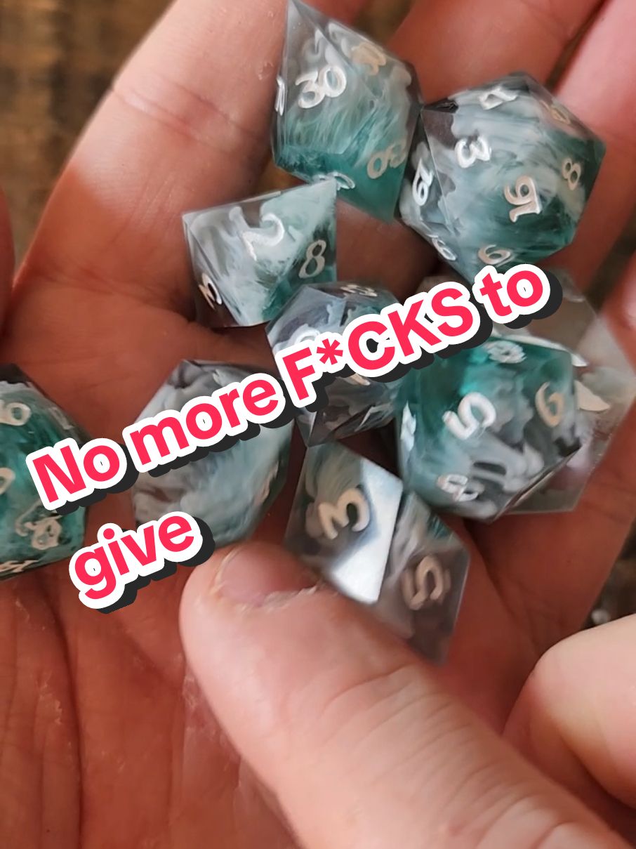 Visit my shop if you wanna support my work 🎲👍 Or don't. #nomorefucks #dicegoblin 