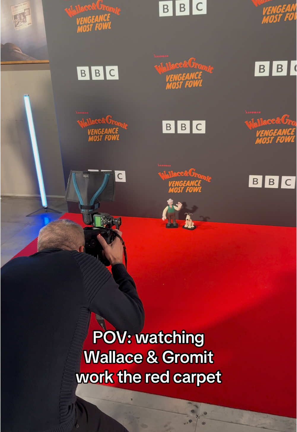 Icons on the red carpet 📸 #wallaceandgromit #vengeancemostfowl #redcarpet 