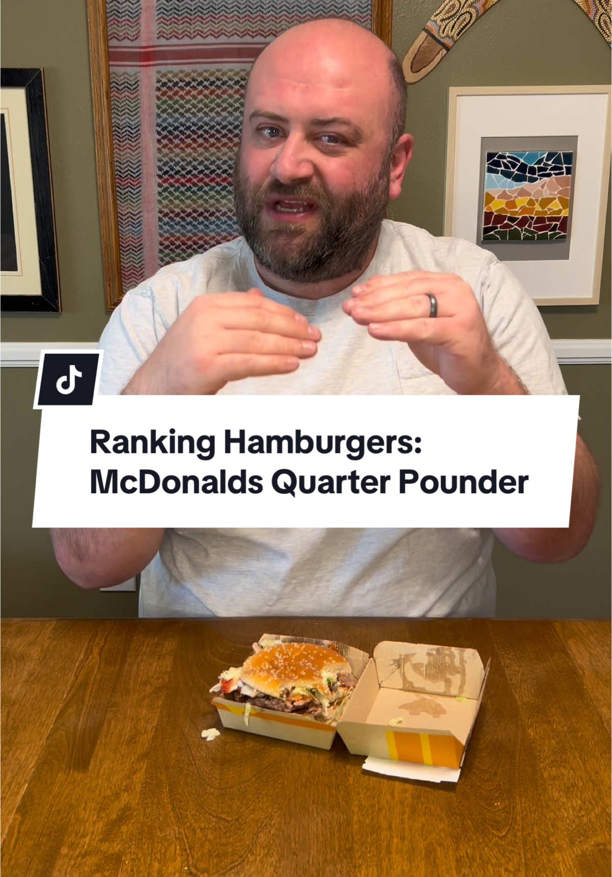 Maybe I am making a grave mistake by not doing the cheese #hamburgers #foodranking #cheeseburgers #mcdonalds #quarterpounder 